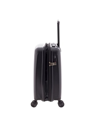 Gladiator 5000 4 Rollen Kabinentrolley 55 cm mit Dehnfalte in black