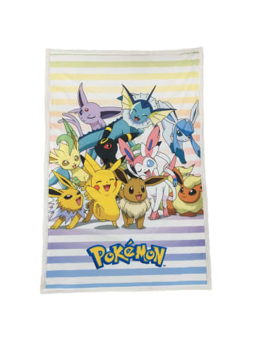 Pokémon Tagesdecke Bettdecke Sherpa-Decke, 150x100cm