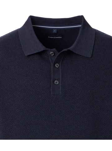 CASAMODA Polo-Shirt Langarm in Blau
