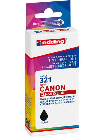 edding Tintenpatrone ersetzt Canon CLI-551 black (Foto)