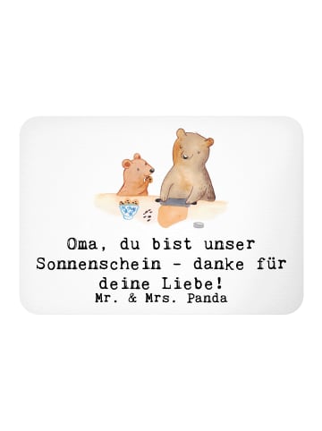 Mr. & Mrs. Panda Magnet Spruch Oma Sonnenschein mit Spruch in Weiß