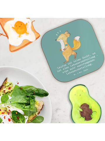 Mr. & Mrs. Panda Untersetzer Gläser Laufen Lebensstil mit Spruch in Meeresbrise