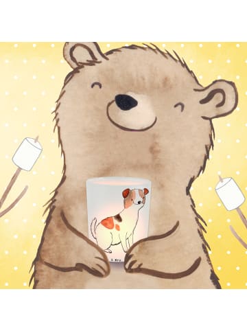 Mr. & Mrs. Panda Teelichthalter Glas Jack Russell Terrier Moment... in Transparent