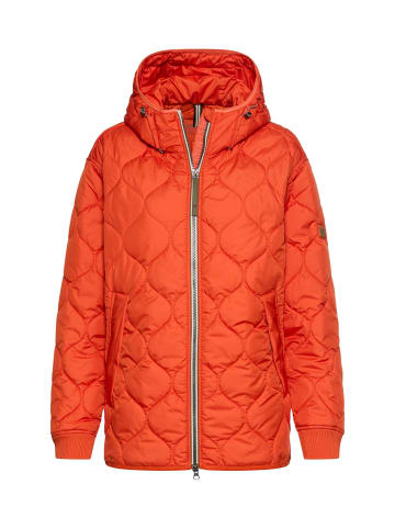Camel Active Wasserabweisende Oversized-Jacke mit 2-Wege Reißverschluss in Orange