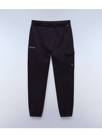 Napapijri Stoffhose "M-Badge Cargo Sum" in Schwarz