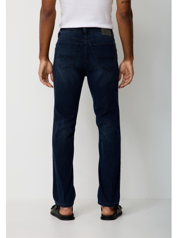 Paddock's 5-Pocket Jeans PIPE Saddle Stitch in blue overdye black used