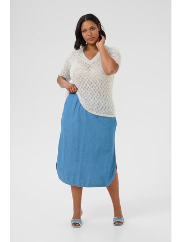 KAFFE curve Strickpullover KCloura Loose fit in Light Grey Melange