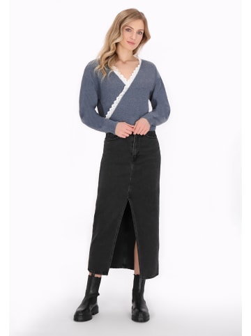 DreiMaster Women Cardigan in grey blue