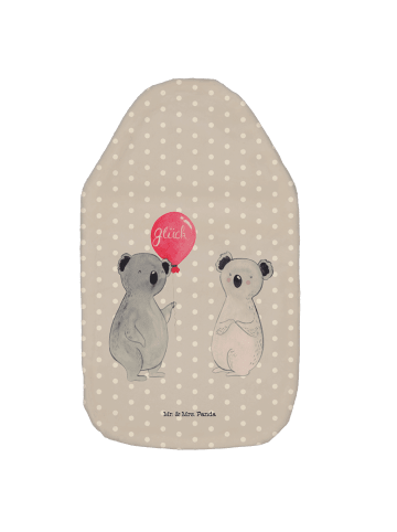 Mr. & Mrs. Panda Wärmflasche Koala Luftballon ohne Spruch in Grau Pastell