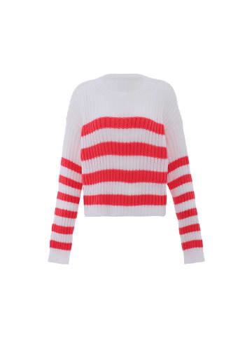 Libbi Damen Sweater in WOLLWEISS KORALLE
