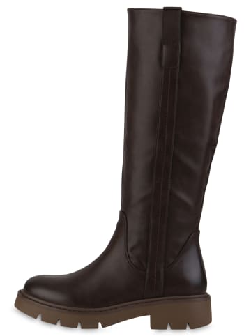 VAN HILL Klassische Stiefel Christina in Dunkelbraun