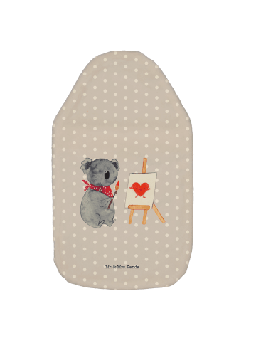 Mr. & Mrs. Panda Wärmflasche Koala Künstler ohne Spruch in Grau Pastell