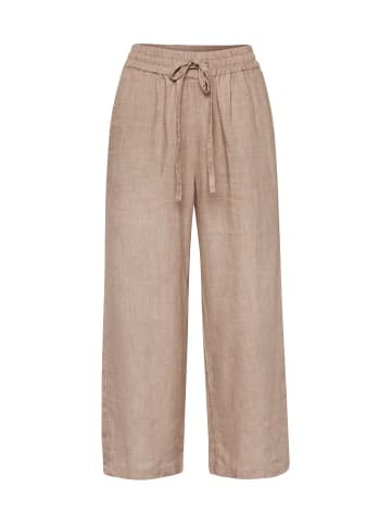 GOLDNER Leinenhose Leinenhose in macchiato / melange