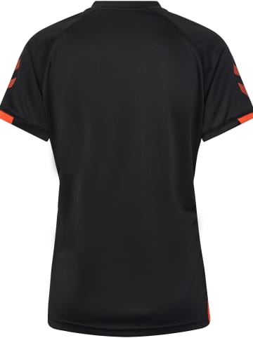 Hummel Hummel T-Shirt Hmlgg12 Multisport Damen Schnelltrocknend in BLACK/CHERRY TOMATO