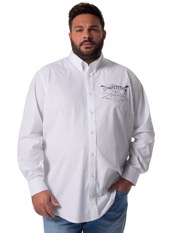 Men Plus Hemd in schneeweiß