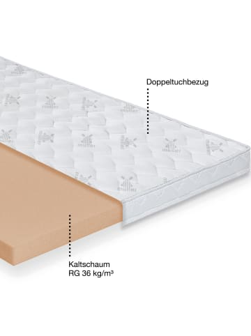 Erwin Müller Kaltschaum Topper Lugano in weiss