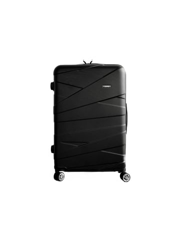 Almina Almina 3 Tlg. Koffer-Set mit 4 Rädern Hartschale 360° drehbar in Schwarz