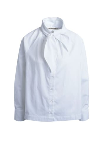 Smith&Soul Raglanbluse mit Schalkragen in White