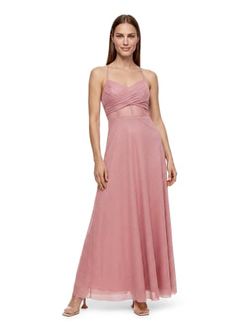 Vera Mont Abendkleid im Glitzer-Look in Rosé/Silver