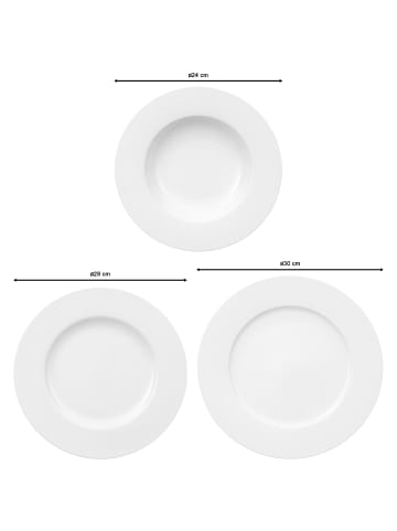 Villeroy & Boch Kombiservice Nr.3 Royal in weiß