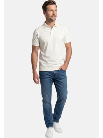 Ragman Poloshirt Basic in Creme / schwarz