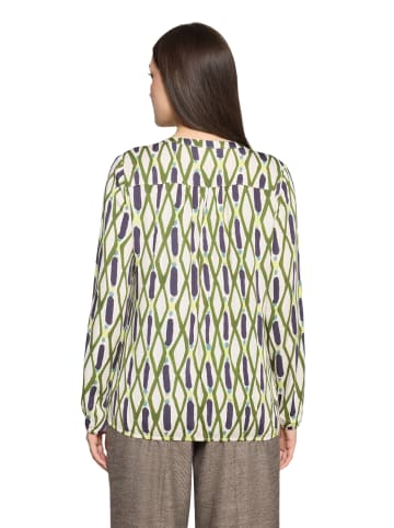 CARTOON Casual-Bluse mit Muster in Green/Blue