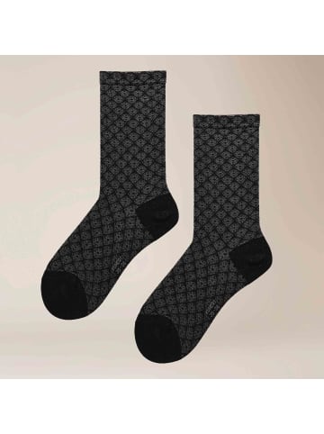 Kunert Socken Fantastic Diamond gemustert in Black