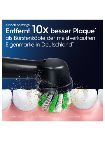 Oral-B Aufsteckbürsten "Pro - CrossAction" in Schwarz (10er-Box)