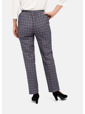 GOLDNER Kurzgröße:  Re-fresh Karoschlupfhose in grau