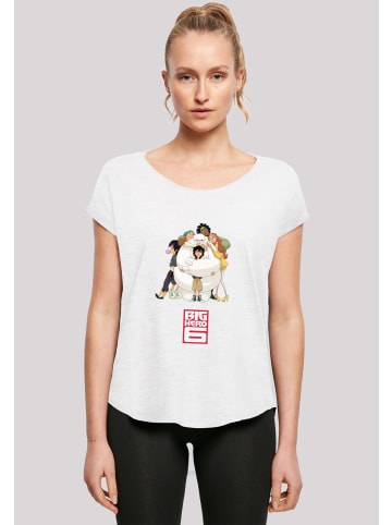 F4NT4STIC Long Cut T-Shirt Long Cut T-Shirt Disney Big Hero 6 Baymax Hug in weiß