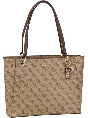 Guess Handtasche Noelle Noel Tote Logo in Latte Logo Brown