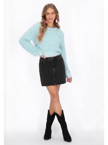 IZIA Women Sweater in aqua