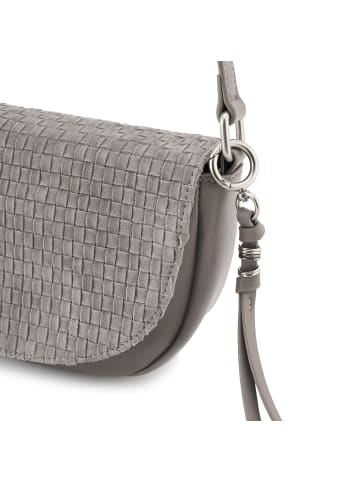 FREDs BRUDER Weave Harmony Umhängetasche Leder 25 cm cool grey