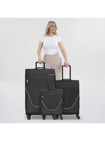 Stratic taska 4-Rollen Kofferset 3tlg. mit Dehnfalte in anthracite