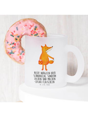 Mr. & Mrs. Panda Glühweinbecher Fuchs Laterne mit Spruch in Transparent