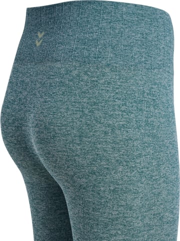 Hummel Sportleggings "Yoga Seamless Gradient Hw Tights" in Grün