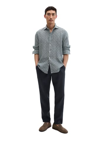 Marc O'Polo Leinenhemd regular in Bright Blue