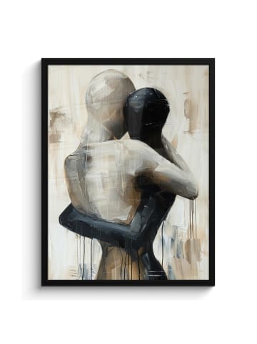 MuchoWow Poster mit Leiste Verbundene Figuren