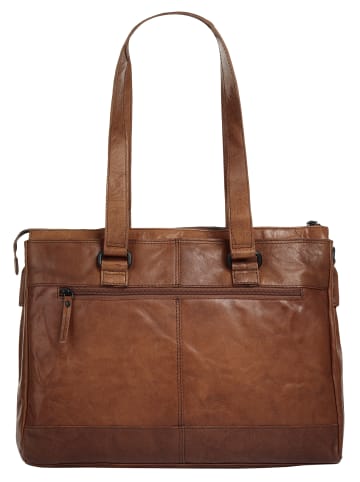 SPIKES & SPARROW Shopper in cognac