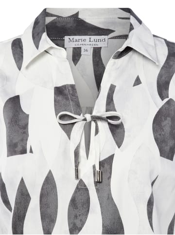 Marie Lund Blusenshirt in ecru anthrazit - 0005