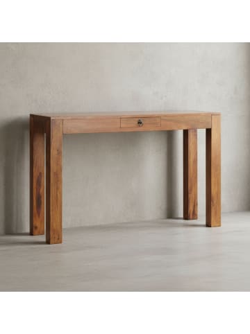 KADIMA DESIGN Konsolentisch MUMBAI Massivholz Konsole mit 1 Schublade in Massivholz