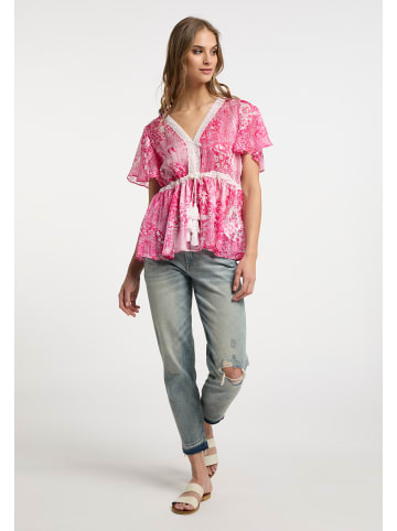 IZIA Damen Bluse in Pink Weiss