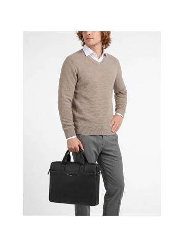 Bugatti Valencia Aktentasche Leder 40 cm Laptopfach black