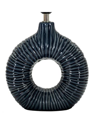 Mauro Ferretti Blaue Keramik-Tischleuchte, 28,5 x 15 x 43 cm