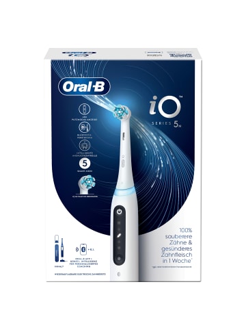 Oral-B Elektr. Zahnbürste "iO5 + Reiseetui" + 12 Aufsteckbürsten "Sanfte Reinigung"