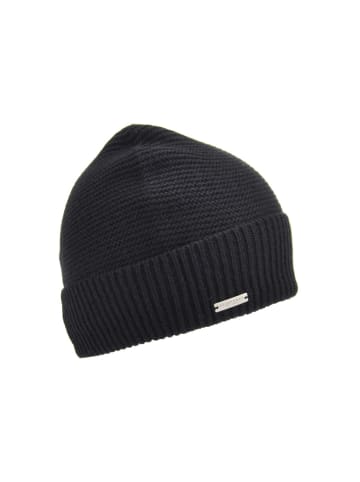 Seeberger Strickmütze in schwarz