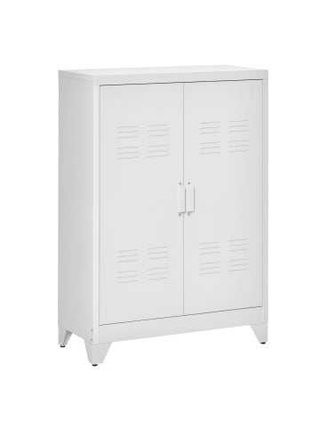 HOMCOM Aktenschrank-75B x 33T x 110H cm-Weiß