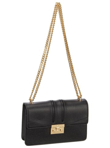 Seidenfelt Handtasche Roros East-West in Black/Gold