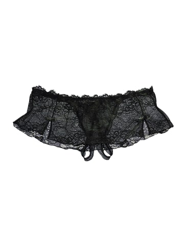 PETITE FLEUR GOLD Stringpanty-Ouvert in schwarz