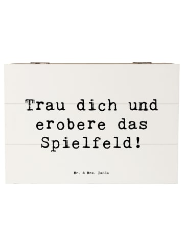Mr. & Mrs. Panda Geschenkbox Spruch Neue Sportart Mut mit Spruch in Weiß